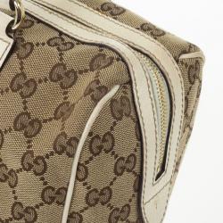 Pre Owned Gucci Beige/Ebony Large Charmy Satchel