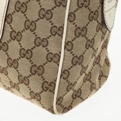 Pre Owned Gucci Beige/Ebony Large Charmy Satchel