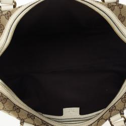 Pre Owned Gucci Beige/Ebony Large Charmy Satchel