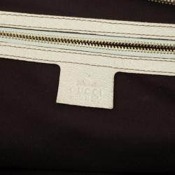 Pre Owned Gucci Beige/Ebony Large Charmy Satchel