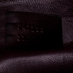 Pre Owned Gucci Burgundy/Black Snakeskin G Night Flap Clutch