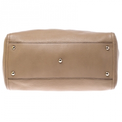 Pre Owned Gucci Beige Leather Small Soho Tote