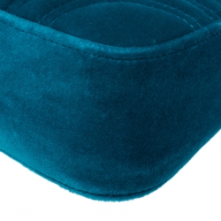 Pre Owned حقيبة كتف غوتشي ميرمونت GG صغيرة جلد مبطنة سوداء