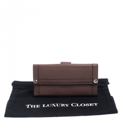 Pre Owned محفظة غوتشي كونتينيتال جلد وردية داكنة