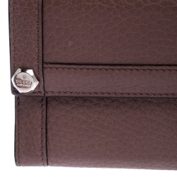 Pre Owned محفظة غوتشي كونتينيتال جلد وردية داكنة