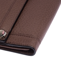 Pre Owned محفظة غوتشي كونتينيتال جلد وردية داكنة