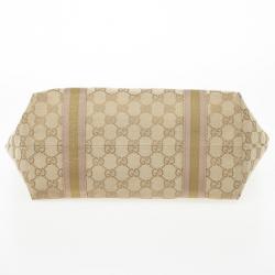 Pre Owned Gucci Beige GG Jolicoeur Medium Tote Bag