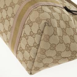 Pre Owned Gucci Beige GG Jolicoeur Medium Tote Bag