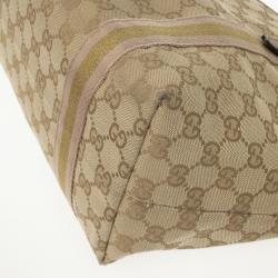 Pre Owned Gucci Beige GG Jolicoeur Medium Tote Bag