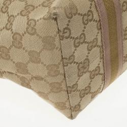 Pre Owned Gucci Beige GG Jolicoeur Medium Tote Bag