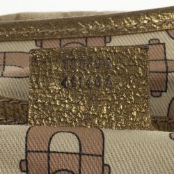 Pre Owned Gucci Beige GG Jolicoeur Medium Tote Bag