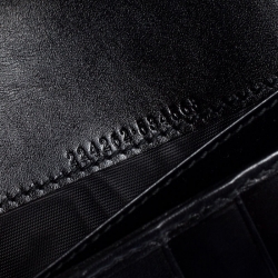 Gucci Black GG Imprime Coated Canvas Wallet on Chain