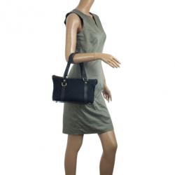 مملوكة مسبقًا Gucci Black Medium Top Handle Bag 'Abbey' Tote