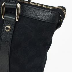 مملوكة مسبقًا Gucci Black Medium Top Handle Bag 'Abbey' Tote