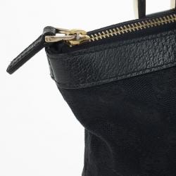 مملوكة مسبقًا Gucci Black Medium Top Handle Bag 'Abbey' Tote
