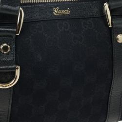 مملوكة مسبقًا Gucci Black Medium Top Handle Bag 'Abbey' Tote