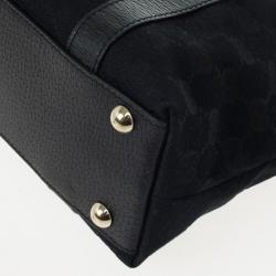 مملوكة مسبقًا Gucci Black Medium Top Handle Bag 'Abbey' Tote