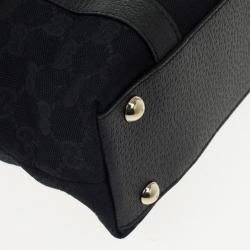 مملوكة مسبقًا Gucci Black Medium Top Handle Bag 'Abbey' Tote