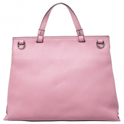 مملوكة مسبقًا حقيبة غوتشي يد علوية ديلي بامبو متوسطة جلدة ورديه