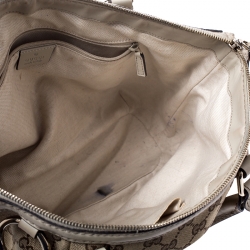 Pre Owned حقيبة غوتشي Sukey جلد وكانفاس كريمية/ بيج