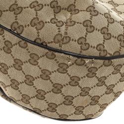 مملوكة مسبقًا Gucci Canvas 'Ladies Web' Large Hobo Handbag