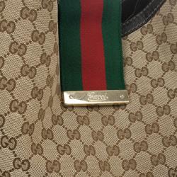 مملوكة مسبقًا Gucci Canvas 'Ladies Web' Large Hobo Handbag