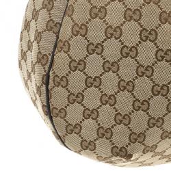 مملوكة مسبقًا Gucci Canvas 'Ladies Web' Large Hobo Handbag