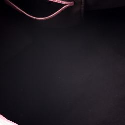 Pre Owned Gucci Beige/Pink GG Supreme Coated Canvas and Leather Joy Shopper Tote