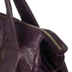 مملوكة مسبقًا Gucci Purple Leather 'Hysteria' Large Tote