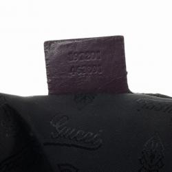 مملوكة مسبقًا Gucci Purple Leather 'Hysteria' Large Tote