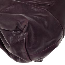 مملوكة مسبقًا Gucci Purple Leather 'Hysteria' Large Tote