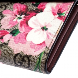 Gucci Multicolor GG Supreme Canvas Dionysus Blooms Print Wallet on Chain