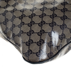 Pre Owned Gucci Blue Monogram Crystal GG Messenger Bag