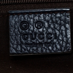 Pre Owned Gucci Blue Monogram Crystal GG Messenger Bag