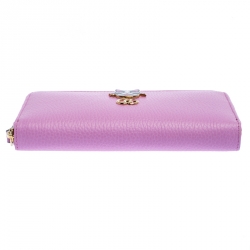 Gucci Pink GG Marmont Leather Limited Edition Bosco Zip Around Wallet