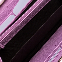 Gucci Pink GG Marmont Leather Limited Edition Bosco Zip Around Wallet