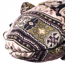 مملوكة مسبقًا حقيبة هوبو غوتشي هيستريا قماش مطرز متعددة الألوان كبيرة