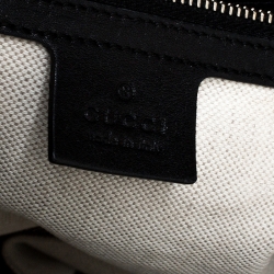 مملوكة مسبقًا Gucci Black Guccissima Leather Large Emily Chain Shoulder Bag