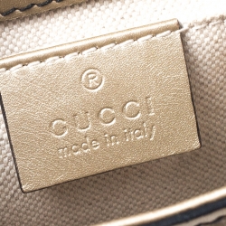 مملوكة مسبقًا Gucci Gold Guccissima Leather Medium Emily Chain Shoulder Bag