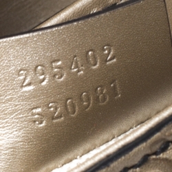 مملوكة مسبقًا Gucci Gold Guccissima Leather Medium Emily Chain Shoulder Bag