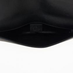 Pre Owned Gucci Black Satin Evening Clutch