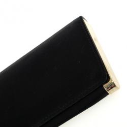 Pre Owned Gucci Black Satin Evening Clutch
