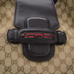 Pre Owned Gucci Monogram Dressage Hobo