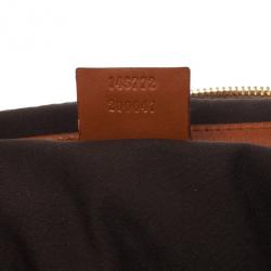 Pre Owned Gucci Embossed Horsebit Satchel 