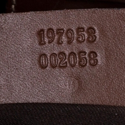 Pre Owned حقيبة يد غوتشي Joy Shopper جلد وكانفاس مقوى سوبريم GG بنية