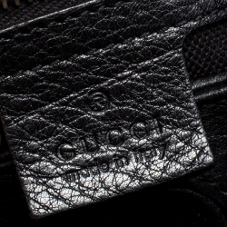 مملوكة مسبقًا Gucci Black Leather Small Bamboo Shopper Tote 