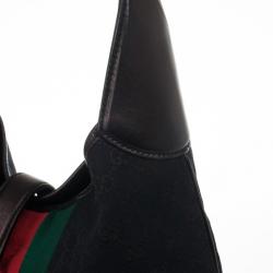 مملوكة مسبقًا Gucci Black Monogram Jackie O Hobo