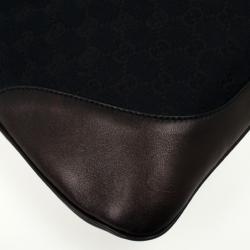 مملوكة مسبقًا Gucci Black Monogram Jackie O Hobo