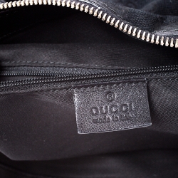 مملوكة مسبقًا حقيبة غوتشي Sukey Boston متوسطة جلد وكانفاس GG سوداء