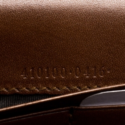 Gucci Beige/Brown GG Supreme Canvas and Leather Flap Wallet